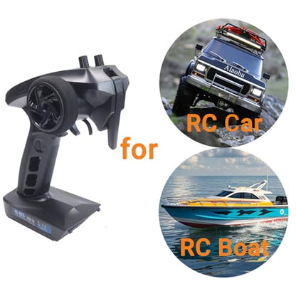 FS-GT5 6CH Transmitter and FS-BS6 Receiver for RC Cars Boats Flysky | Gyro Receiver 6 Channels 2.4GHz AFHDS2A Radio Control System