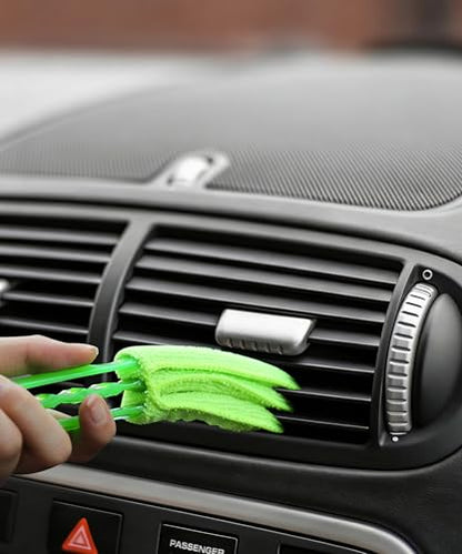 Car Window Cleaner,Car Accessories Vent Cleaner Duster Tool,Automotive Cleaning Brushes and Dusters,Automotive Interior Dusting,Suitable for Cleaning Auto Air Conditioners,Windows,etc