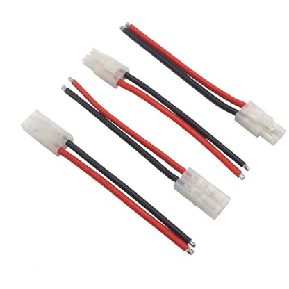8-Pair Connector Adapter, 14AWG Silicone Wire, 10cm | For RC car LiPo battery connectors, compatible with FPV truck, boat charger, and battery adapters