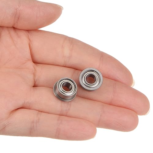 uxcell F685ZZ Flanged Ball Bearing 5x11x5mm Double Shielded Chrome Steel Flange Bearings, 20pcs - size: 5x11x5mm