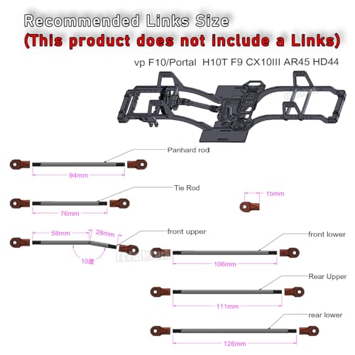 RC Carbon Fiber LCG Chassis Frame Upgrades Part for 1/10 SCX10 SCX10 II Capra 1.9 UTB & Other DIY Builds RC Crawler,Front Mounted Transmission LCG Chassis Kit,Cab Body Mount Brace,Black - color: Black - (Carbon Fiber)
