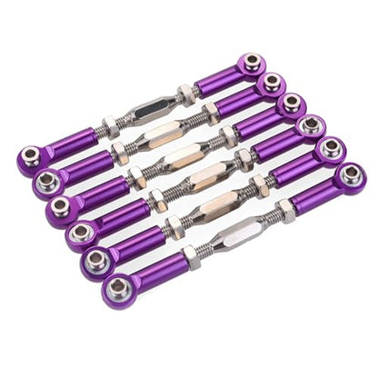 Compatible with Redcat for Traxxas for HSP for ZD for Racing for HPI 1/10 RC Car Truck 6Pcs 71-86mm Turnbuckle Rod Steering Linkage Linkage