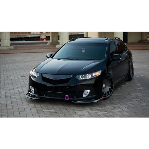 x xotic tech 2pcs JDM Track Racing Style Bumper Trailer Tow Hook Ring Decoration Sticker Universal Fit All Car Truck SUV, Red + Purple - color: Red+Purple