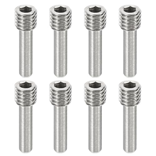 MECCANIXITY 8 Pack Driveshaft Screw Pins, M4x14x4mm Universal Stainless Steel Drive Shaft Screw Pins, RC Car Repair Parts for Electric Car/Truck Replacement - size: M4x14x4mm