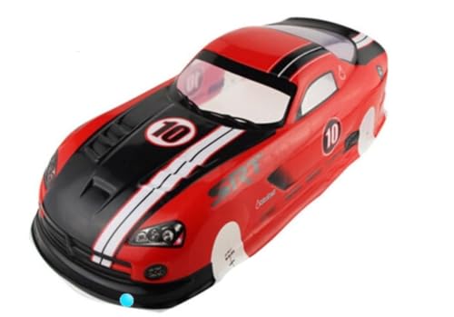 PVC Body Shell for 1/10 On Road Racing Drift Car, Dodge SRT Style, No Cut, 1:10 Scale