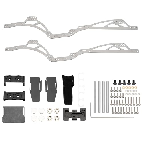 MEUS RACING SCX24 LCG Chassis TC4 Titanium Frame for Axial SCX24 1/24 RC Crawler Upgrades (Dead90) - color: Dead90