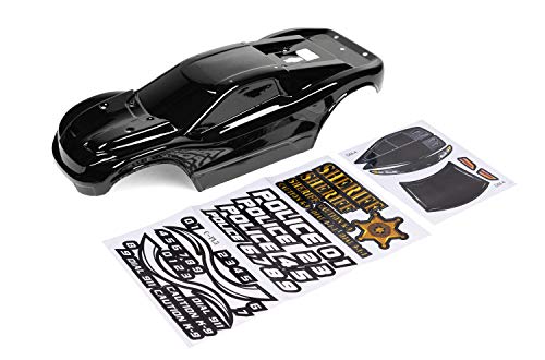 SummitLink Custom Body Compatible for Rustler 4X4, Rustler BL-2S, Rustler 4x4 Ultimate 1/10 Scale RC Car or Truck(Truck not Included)-1 (Muddy Orange Over Black Style)