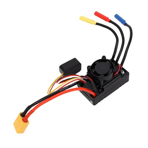 Kikumi Brushless ESC Replacement for Buggy 1:10 Off Road Off Road RC Electronic Speed Controller with Cooling Fan 60A