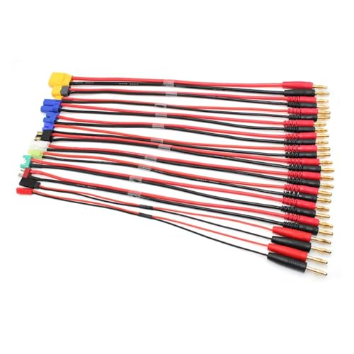 22awg 4mm Banana Plug To Male Female Connector Silicone Wire For RC Car Lithium Battery Charge Cable Parts And Accessories Upgrade Replacement RC Car Upgrade Part