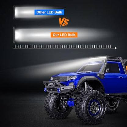 RC LED Light Bar 36 LEDs Roof LED Lamp Kit for Traxxas Slash Rustler TRX4 SCX10 Redcat Gen 8 1/10 RC Rock Crawler