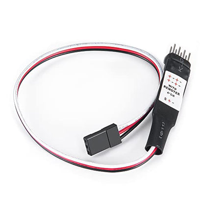 1/24 RC Car Light Control Receiver CH4 Electronic Switch System On/Off for 1:24th Axial SCX24 RC Crawler Car Upgrade Parts (Four Channel) - size: Four Channel