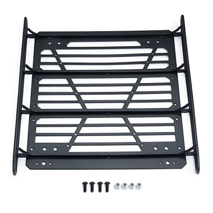 MORLORDY Stainless Steel RC Roof Rack Luggage Rack Set for 1/10 RC Crawler Car Accessories SCX10 III Upgrades JLU AXI03007 Parts