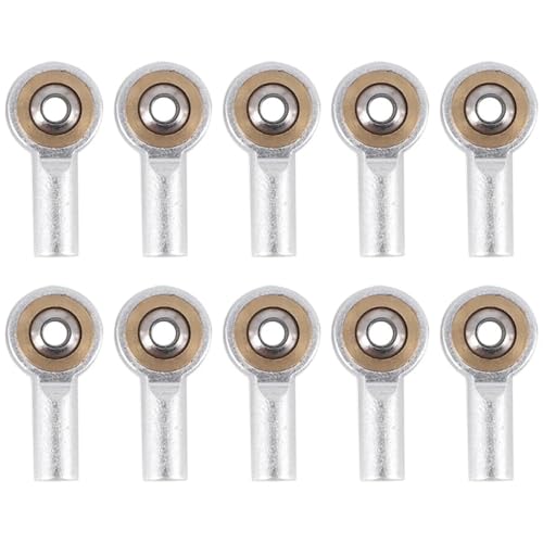 M2 Metal Tie Rod End Ball Joint Link Ball Head 10pcs Set Compatible with 4WD Compatible RC Cars Trucks Crawlers Boats and Airplanes