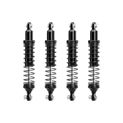 GPM Aluminum 89mm Progressive Spring Shock Set for H10 Optic，Black | Front & Rear, RC Crawler Upgrade, for VANQUISH H10 Optic, Yokohama Sparco RTR, 1/10 Scale - color: Black