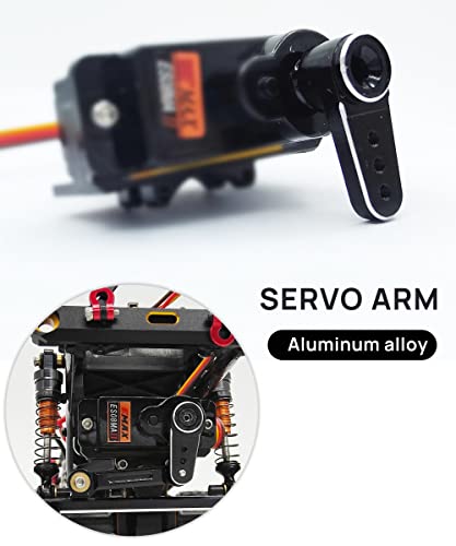 EMAX Steering Servo with Servo Mount and Horm for SCX24 | 12g Micro Steering Servo,for 1/24 Rc Crawler Plane Airplane Robot,Powerful,Smooth,Quiet,Fast - size: Combo Pack 1