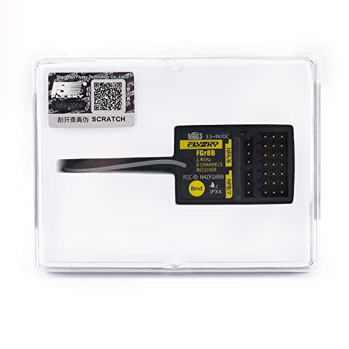 Flysky FGR8B IPX4 2.4GHz 8CH PWM PPM i-Bus Output Receiver | For AFHDS 3 Transmitters RF Modules PL18 NB4 /NB4 Lite FRM302 RC Car Boat
