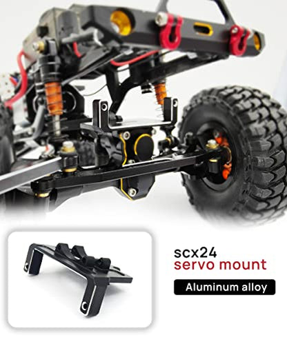 EMAX Steering Servo with Servo Mount and Horm for SCX24 | 12g Micro Steering Servo,for 1/24 Rc Crawler Plane Airplane Robot,Powerful,Smooth,Quiet,Fast - size: Combo Pack 1