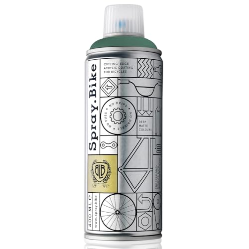 Spray.Bike Spray Paint - Elswick (Muted Teal Green) | Designed Mainly for Bicycles | Multi-Use Acrylic Spray Paint for Metal, Plastic | High Coverage Bike Paint, 400ml - color: Elswick