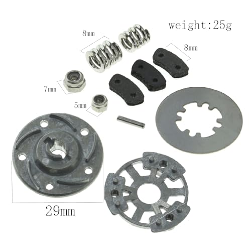 Metal Slipper Clutch Slipper Pressure Plate Kit for TRAXXAS Ford Raptor F-150 Slash Rustler Bandit RC Car