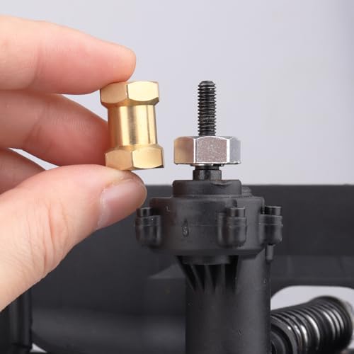 HobbyPark RC Brass Spacers 12mm Wheel Hex Hubs Extenders for 1/10 RC Crawler Axial SCX10 Wheels Extension Hex Drive Adapter (18mm)