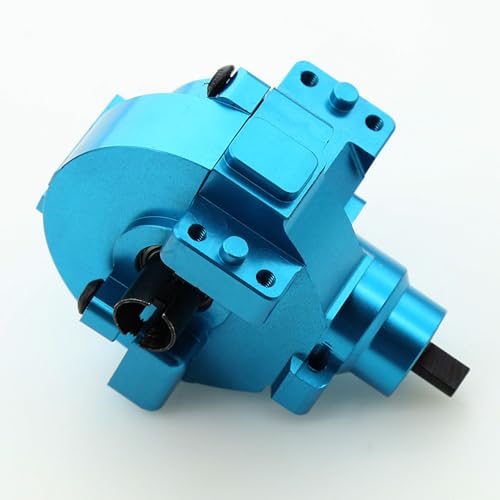 1/10 RC Electric Car Front Drive Diff Gear Box Assembly Set Upgraded Parts Compatible with 1:10 Car HSP Redcat Himoto Volcano EPX 94106 94107 94108 94111 94123 (Blue) - color: Blue