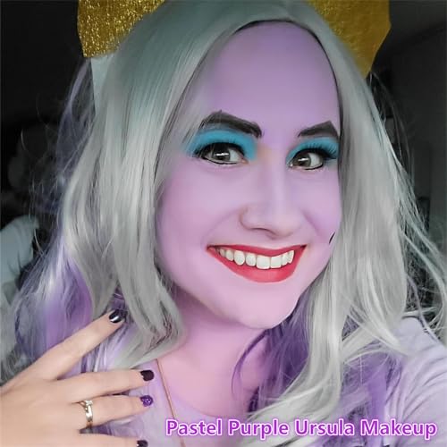 Go Ho Pastel Purple Face Body Paint(2.1 oz),Pastel Purple Makeup Water Based Face Paint and Body Paint for Airbrush Makeup Special FX, Cosplay, and Halloween Make up - color: Pastel Purple