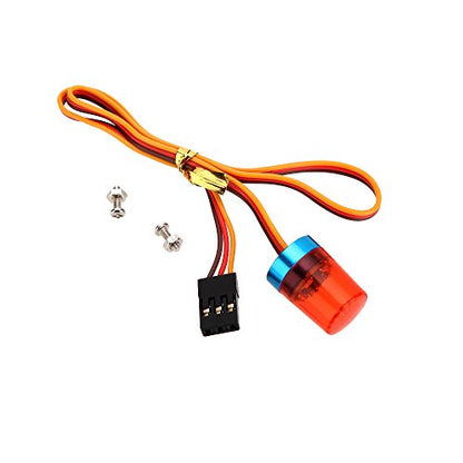 Ultra Bright LED Police Rotating Flashing Light for RC Model Police Firefighting Ambulance Car Lighting (2Pack Red) - color: 2 Pack, Red 13x18mm