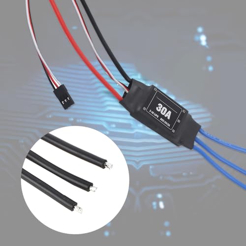 Bidirectional Brushless ESC Electronic Speed Controller for RC Car Boat Ship Underwater Propeller (30A)