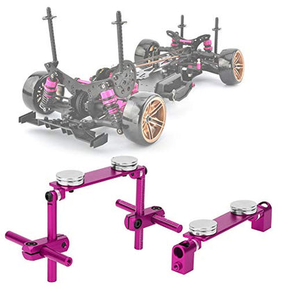 Yosoo Health Gear RC Magnetic Body Shell Mount, RC Car Body Mount Kit, Lightweight Aluminum Alloy Magnet Invisible Body Shell Posts Mount Kit for HSP 1/10 RC Racing Car ()