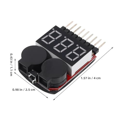 Generic Lithium Ion Battery Tester Digital Volt Gauge Low Voltage Alarm Battery Checker Voltage Checker