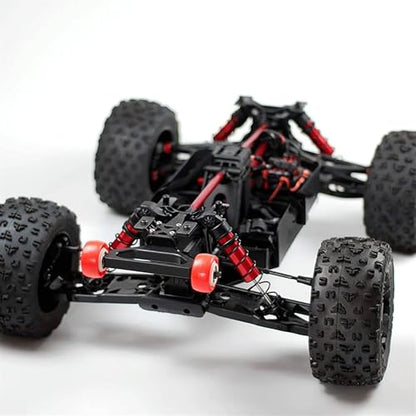 for Arrma 1/5 for Kraton 8s for Outcast 8S for Monster Truck Double Wheel Wheelie Bar RC Car Update Parts Replacement Accessories RC Repair Parts(Red) - size: Red