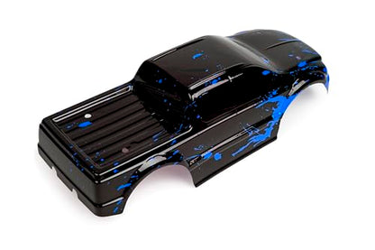 SummitLink Custom Body Compatible for T/E Maxx Shell Cover E-Maxx 1/10 Scale RC Car (Truck not Included) (Muddy Blue Over Black) - style: Muddy Blue Over Black
