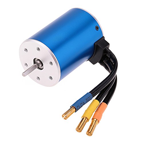 GoolRC 3650 3100KV 4P Sensorless Brushless Motor with 60A Brushless ESC?Electric Speed Controller? for 1/10 RC Car Truck