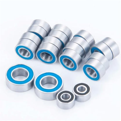 Double Rubber Seal for Axial SCX24 for 90081 AXI00001 AXI00002 AXI00004 AXI00005 AXI00006 1/24 RC Crawler Car 20PCS Steel Ball Bearing Set