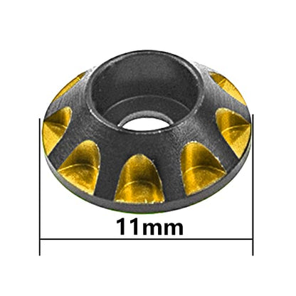 1/10 RC Wing Buttons RC Metal Rear Wing Buttons Gasket OD 11mm & 1/10 RC Wing Buttons RC Metal Rear Wing Buttons Gasket OD 11mm