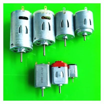 DC Motors Micro Mini 130 390 R260 R280 N20 Brush DIY Model Toy Fan Cars Drones Robotics Hand Drills(390 Motor) - color: 390 Motor