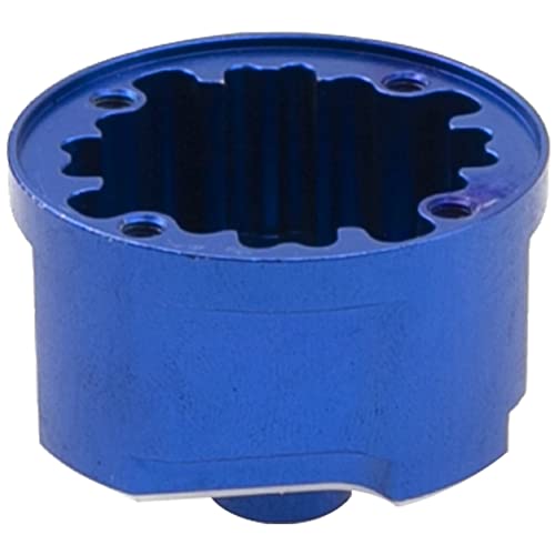 Metal Diff Case Front/Rear Differential Gear Carrier Cover # 9581 Compatible with Traxxas 1/8 Sledge 4WD 95076-4 RC Monster Truck Upgarde Parts (Blue) - color: Blue