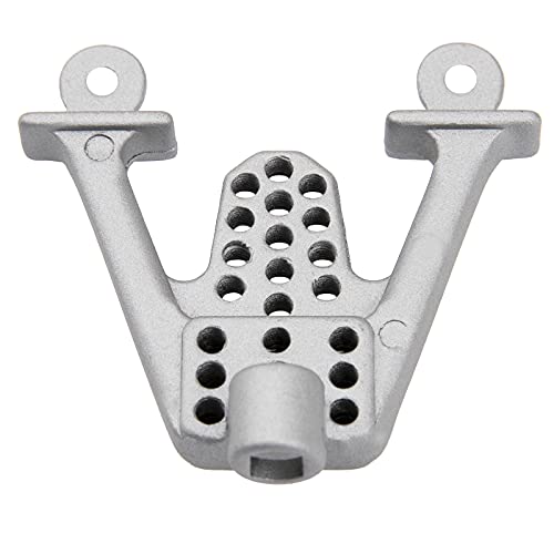 ShareGoo Aluminum Alloy Front Rear Shock Tower Bracket Mount Damper Hoops Compatible with Axial SCX10 1/10 Scale RC Crawlers Car (Silver) - color: Silver