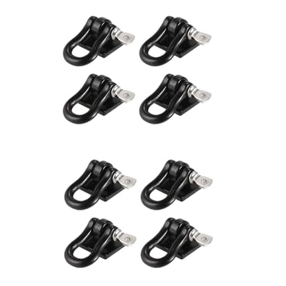 COMODO RC Crawler Tow Hook Set 1/10 Scale Metal Trailer Hooks Compatible with SCX10 D90(8 pcs Black) - color: 8 Pcs Black