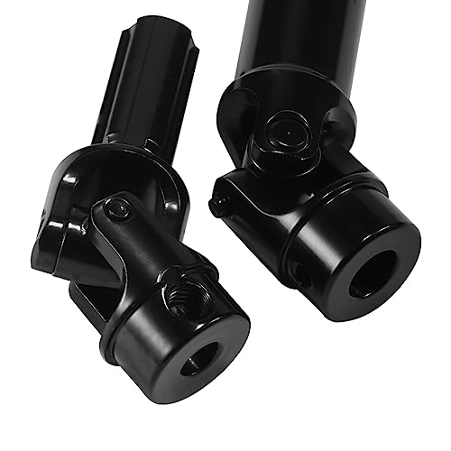 TRX4M Drive Shaft Steel Front Rear Center Shaft for TRX4-M Defender Bronco 1/18 RC Crawler Upgrade Parts 2PCS (Black)