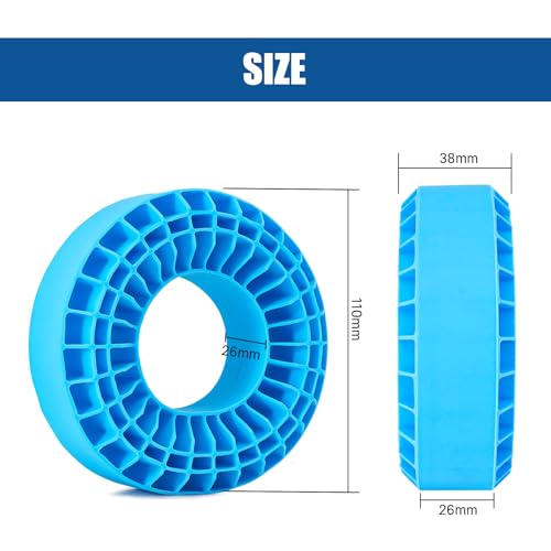 INJORA Silicone Rubber Insert for 118-122mm 4.75" OD 1.9" Tire, Blue - color: Blue