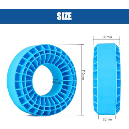 INJORA Silicone Rubber Insert for 118-122mm 4.75" OD 1.9" Tire, Blue - color: Blue