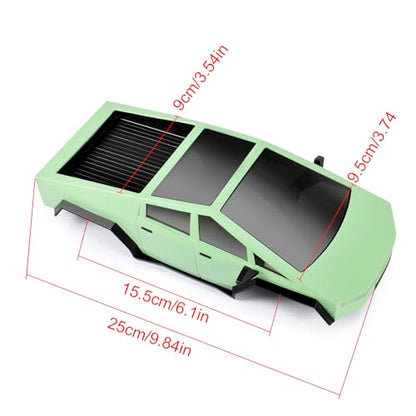 RC Car Shell Pickup Hard Body Shell with Front Rear Bumpers for TRX4M Bronco Defender 1/18 RC Crawler Chassis (Olive Green) - color: Olive Green