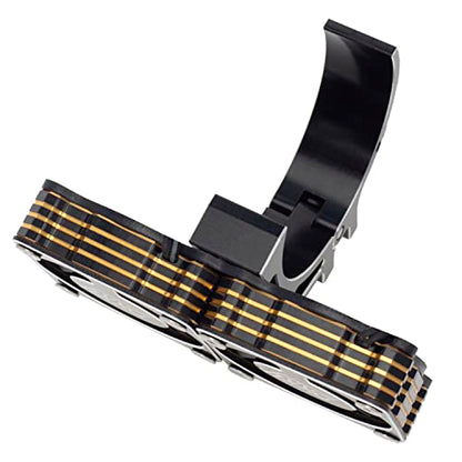 DKKY RC Motor Cooling Fan Heatsink 47-51mm Adjustable 15000 RPM for 1/5 1/8 ARRMA Infraction, Felony, Limitless and Axial 1717 4985 Motor, Black - color: Black