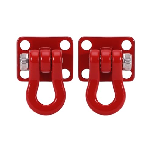 INJORA Metal Tow Hook for SCX24 TRX4M 1/24 1/18 RC Crawlers, 4pcs