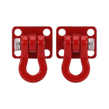 INJORA Metal Tow Hook for SCX24 TRX4M 1/24 1/18 RC Crawlers, 4pcs