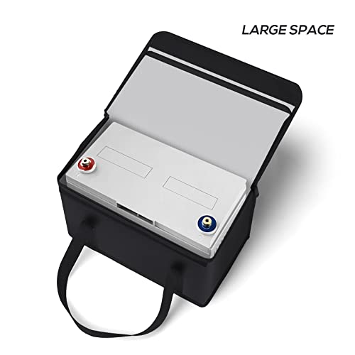 FLASLD Large Fireproof Lipo Bag for 100Ah Lithium Battery Storage and Charging, 14 x 7.8 x 9.5in Waterproof Box for Documents and Valuables - color: 14 x 7.8 x 9.5inch