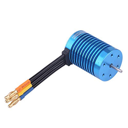 650 Brushless Motor,Surpasses F540-V2 3000kV Sensorless Brushless Motor for 1/10 1/12 RC Car Truck Accessory and Crawler with Good Stationarity Reliability and Maximum Speed