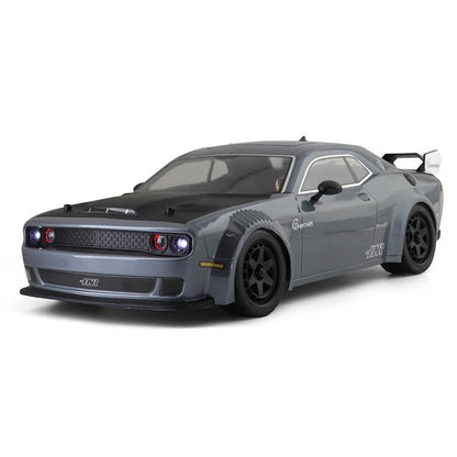 HNR Panther 1/10 Scale 4WD Brushless RC Race and Drift Car, 60A ESC, 3300KV Motor, 2.4G Remote, LED Lights, Racing and Drift Tires (Dark Shadow Gray) - color: Dark Shadow Gray