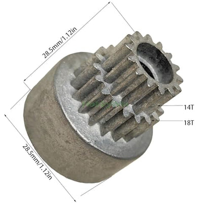 HBX Part 3378-T11 Clutch Bell (Twin Gears) Upgrade Parts for Haiboxing 1/10 Nitro Engine RC Buggy 3378